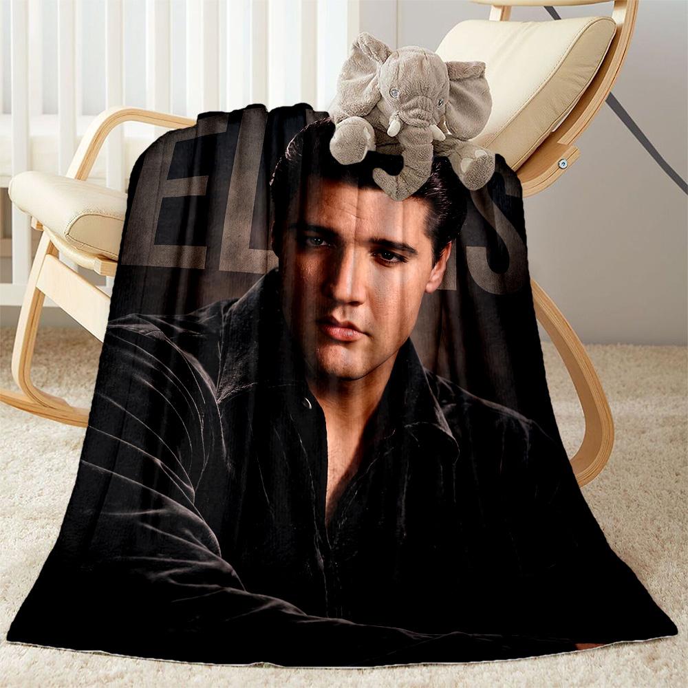 Manta de Rendimiento de Elvis Presley Suave Cálida Acogedora Perfecta para Sala de Estar Cama Ropa de Cama para Todas las Ocasiones Estilo Moderno