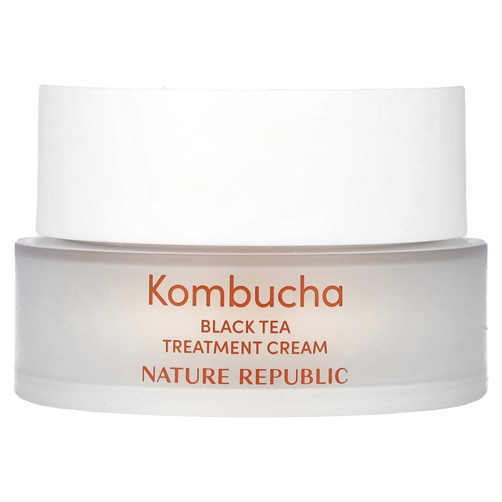 Nature Republic Kombucha Czarna Herbata, Krem Leczniczy 70%, 1.69 fl oz (50 ml)