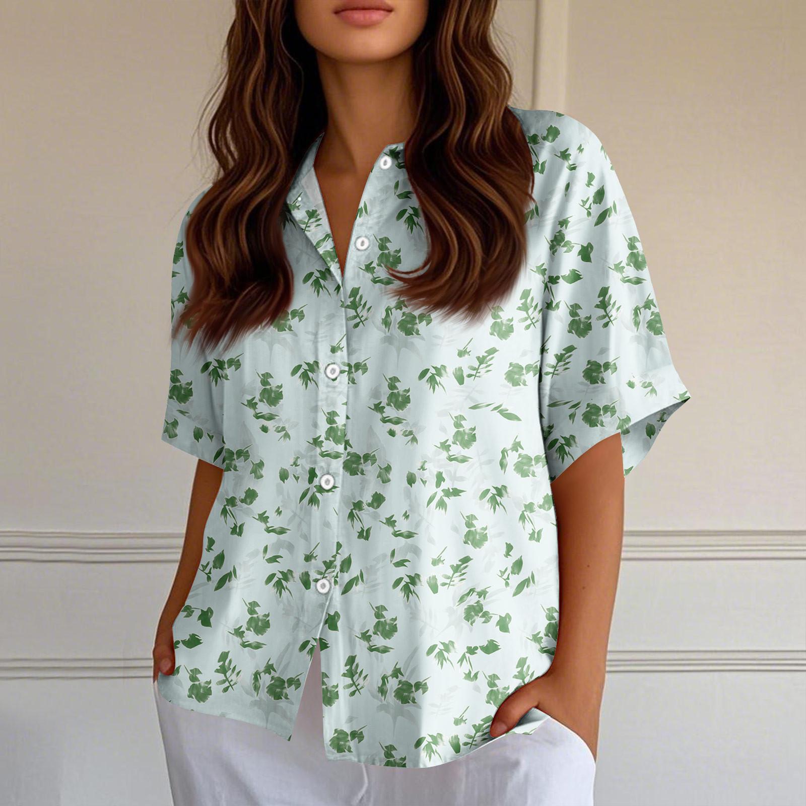 

Женские рубашки на пуговицах Льняные рубашки на пуговицах Рубашки с коротким рукавом для женщин Топы с коротким рукавом для женщин XL