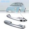 500 Offside Fiat Left Right Driver Side Chrome Outer Door Handle Car Accessories