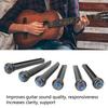 6Pcs Black Guitar Bridge Pin Kit Decorative Robust Clarity Increasing Guitar Bridge Pin Replacement