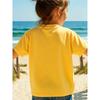 Girls German Slogan Print Crewneck Short Sleeve Tee