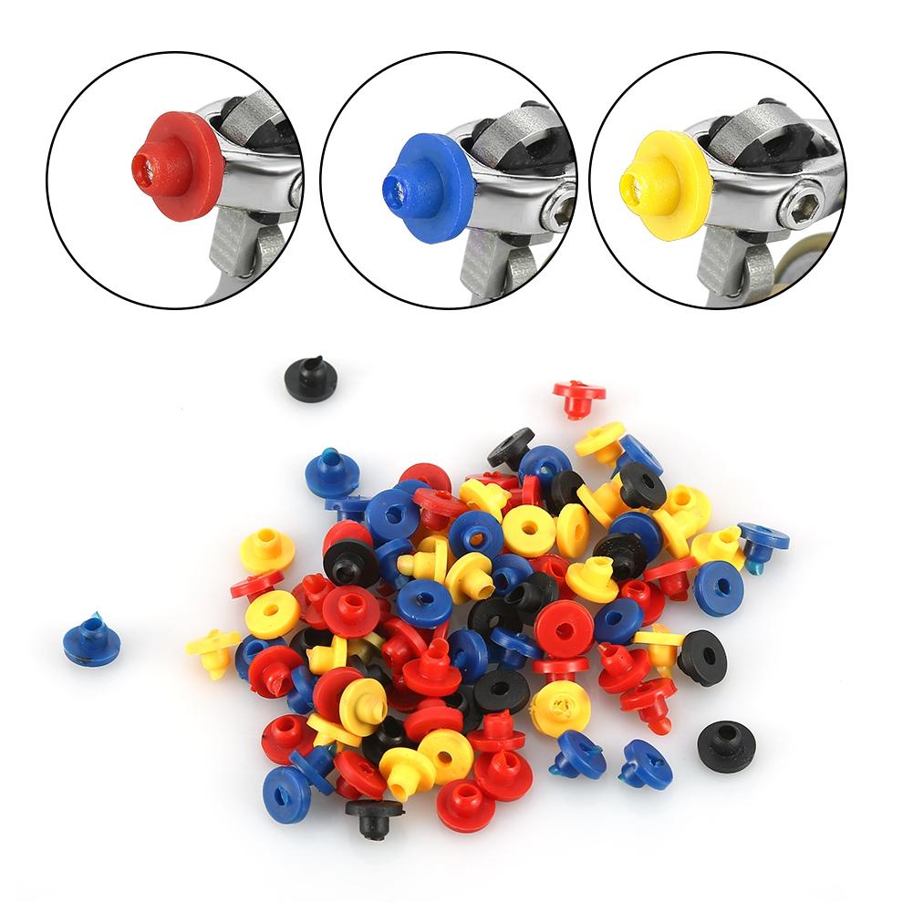 100pcs Colorful Rubber Grommet Nipples Tattoo Machine Needles Supplies