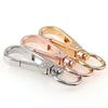 3/10 pcs Swivel Lobster Clasp Hooks Keychain Split Key Ring Connector for Bag Belt Dog Chains DIY Jewelry Making Findings