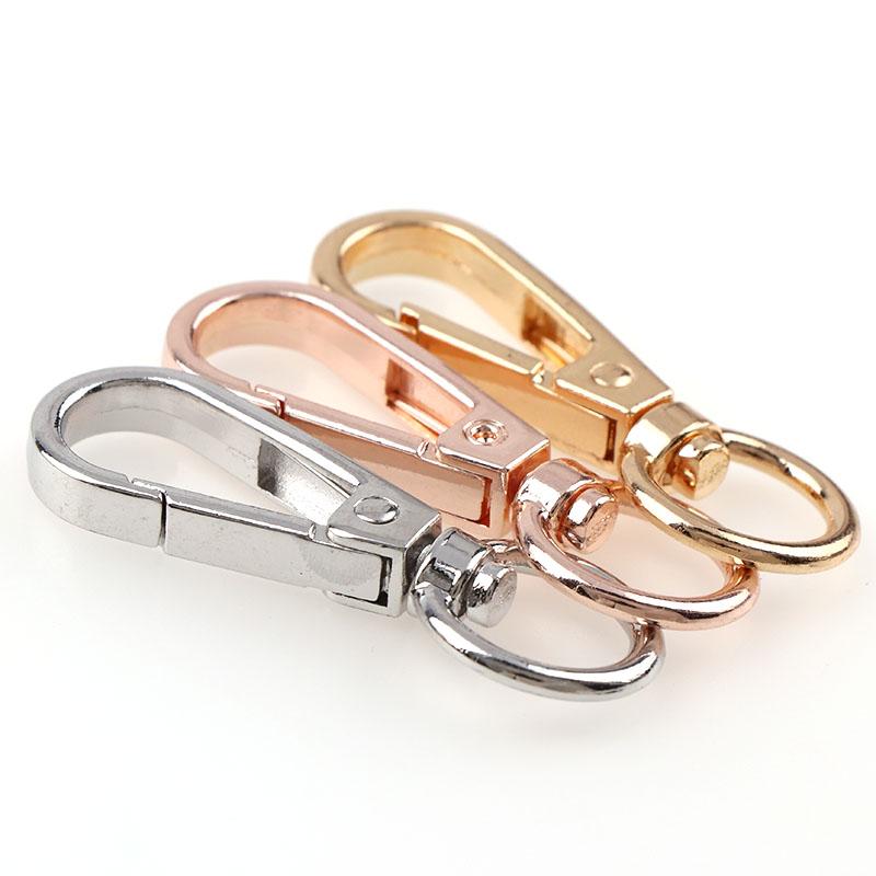 3/10 pcs Swivel Lobster Clasp Hooks Keychain Split Key Ring Connector for Bag Belt Dog Chains DIY Jewelry Making Findings