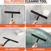 Matte Black Silicone Squeegee Streak Free Cleaning Shower Squeegee for Glass Bathroom Shower Doors Mirrors Tiles Car Windows