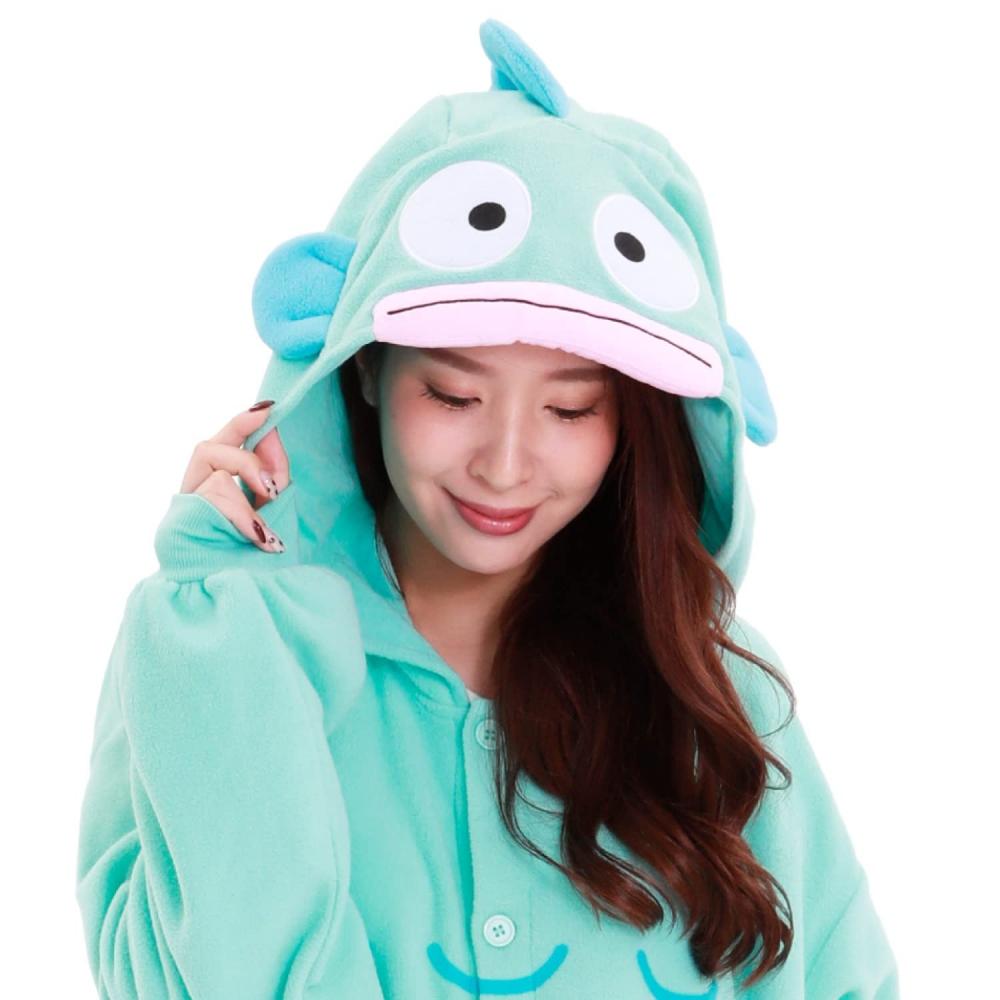 SAZAC Fleece Kigurumi für Erwachsene Sanrio Sanrio [Hangyodon]