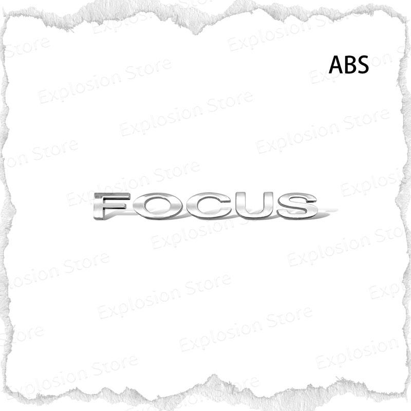 Car Decor 3D ABS/Metal Car Letter Rear Bumper Trunk Decals Emblem Sticker For Ford Focus Logo MK1 MK2 MK3 MK4 Fiesta Ranger