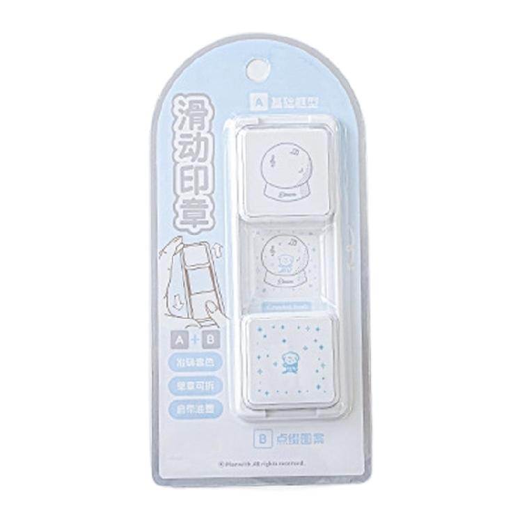 

Portable Slide Action Stamping For Planners Lovely Animal Florals Designs Clear Imprinted