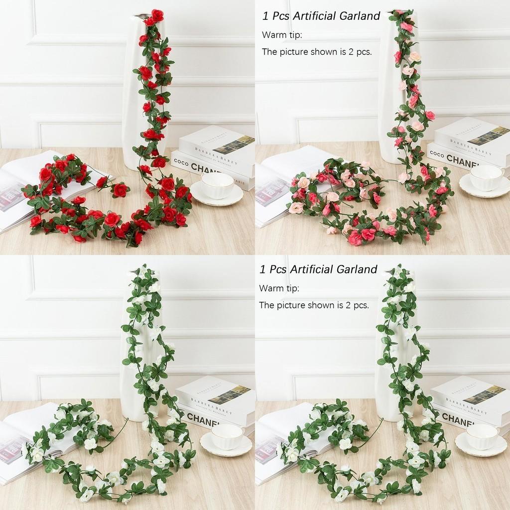 Stunning 2.5m Artificial Flowers Spring Small Peony Ivy Leaf Vine For Elegant Home Decor