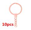 51015 Pcslot Key Chain Key Ring For Jewelry Making Keychain Accessories Long Round Keyrings Diy Wholesale Material Four Color