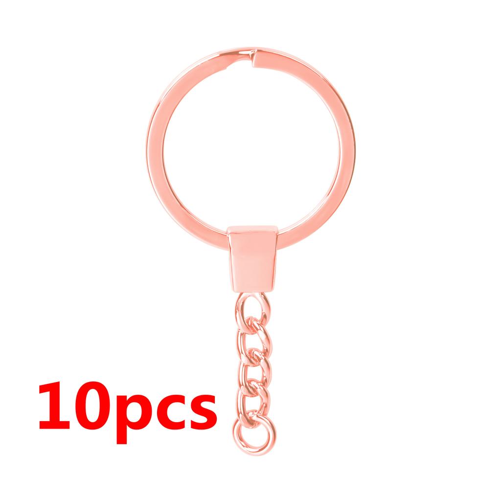 51015 Pcslot Key Chain Key Ring For Jewelry Making Keychain Accessories Long Round Keyrings Diy Wholesale Material Four Color