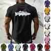 Men's Vintage Texture Printed Short Sleeve T Shirt Loose Fit Casual Summer Daily Wear Top Soft Fabric Comfortable Design