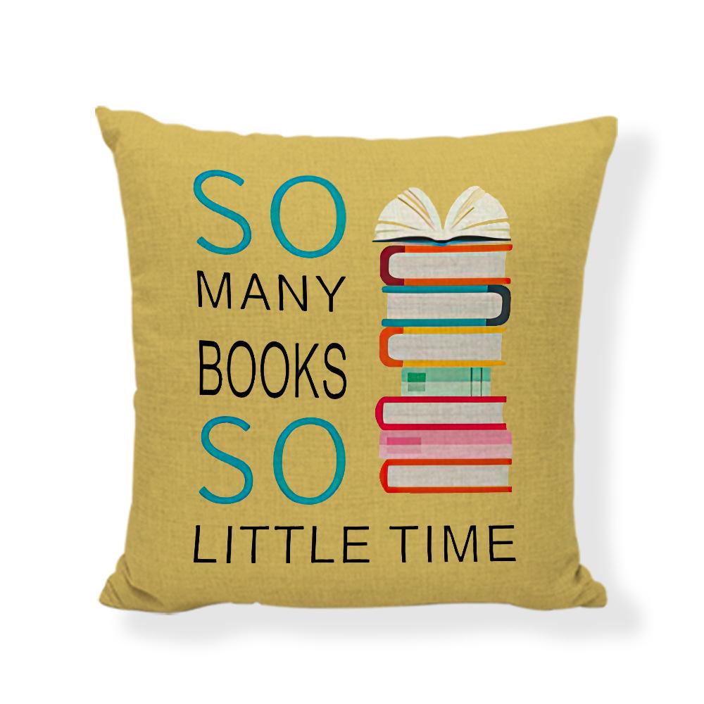 Farmhouse Pillowcase: Book-Themed Decor for Reading Rooms & Gifts for Book Lovers