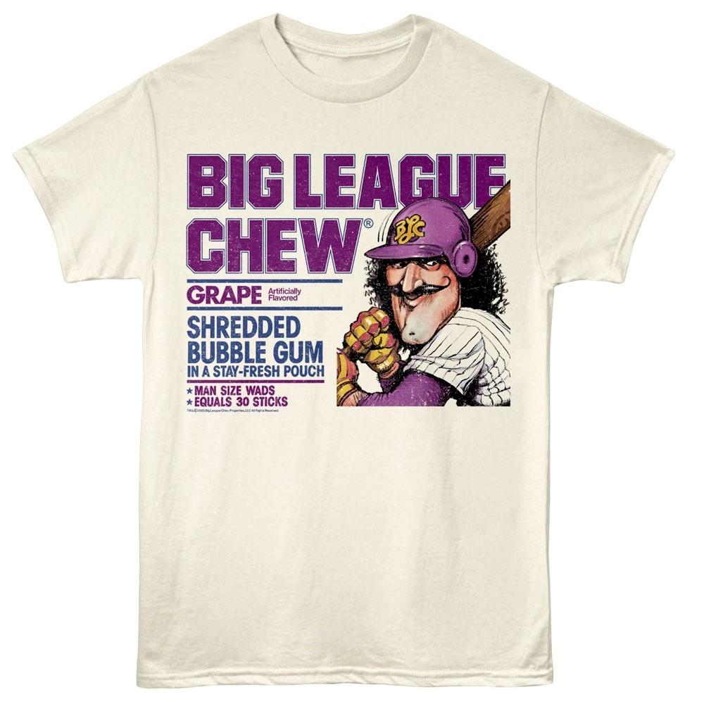 Big League Chew Grape Shredded Bubble Gum Men T Shirt L