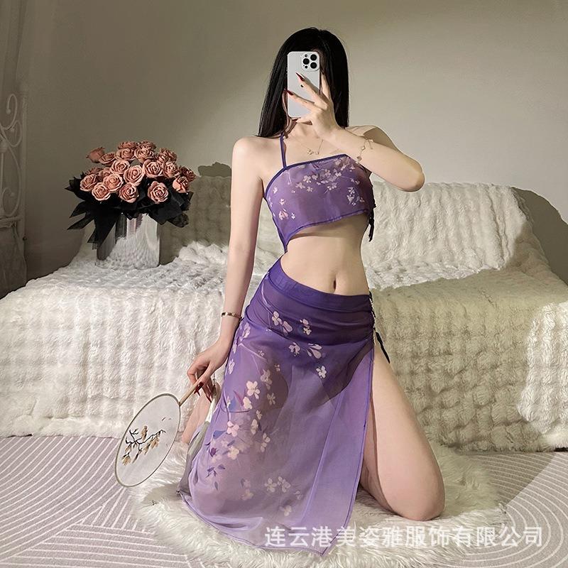 Sexy Hanfu Sexy Temptation Convenient and Free Mood Ancient Costume Uniform Stunner Underwear Pure Chest Wrap Sex Underwear