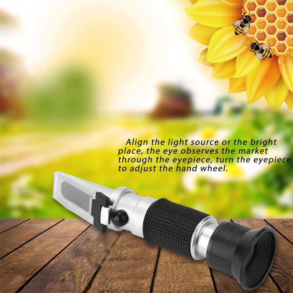 Portable Bee Tools Honey Refractometer 58-90percent  (sugar Content) Honey Concentration Meter