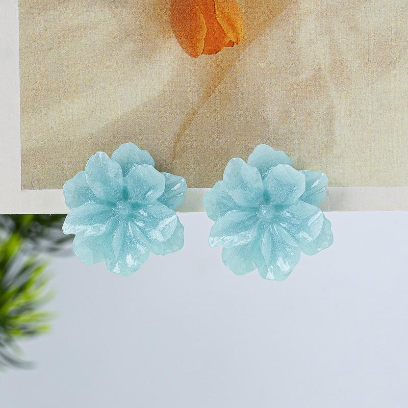 New Gardenia Earrings Summer Premium Sweet Niche Stud Earrings Versatile Fashion Earrings Ladies