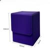 Checkered Vertical Card Box 100+Poker Storage Box Board Game Black Blue Red Green Purple Yellow White Dice Storage Box