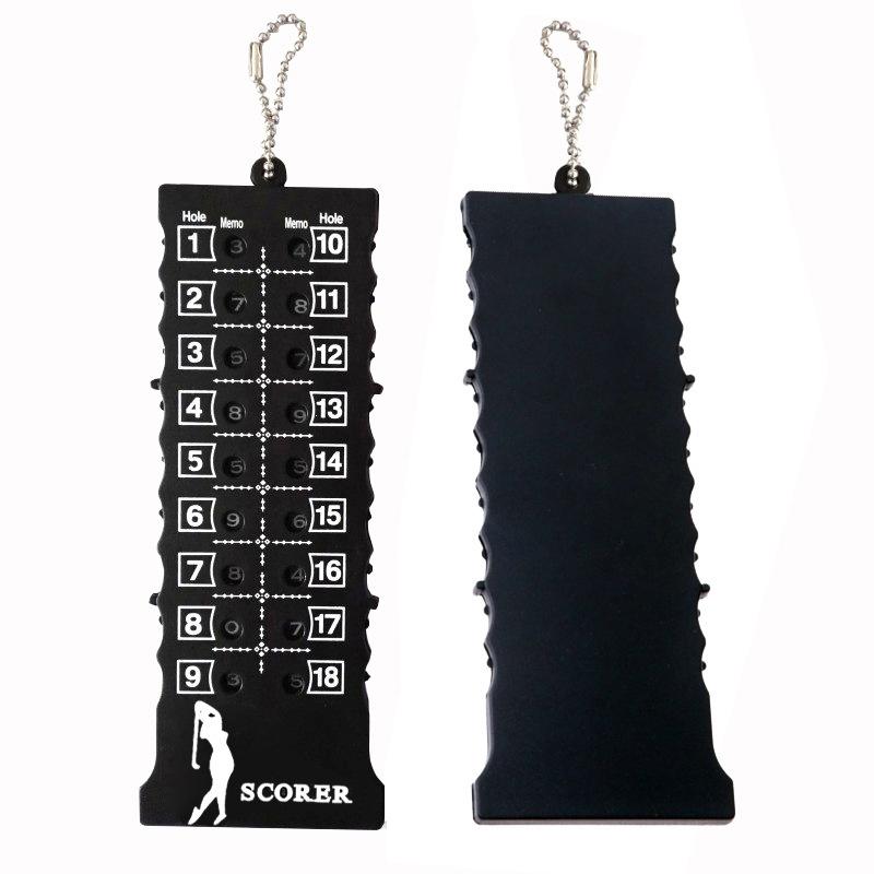 

Golf 18-Hole Strip Scoreboard, Golf Counter, Scorer, Portable Golf 18-Hole Scorer With Bead Curtain чёрный