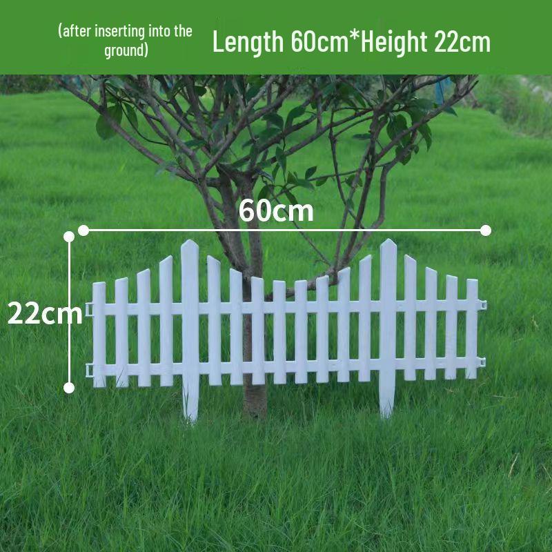 White PVC Fence: Indoor/Outdoor Garden Barrier and Decorative Guardrail