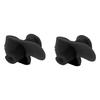 1 Pair Swimming Ear Plugs Soft Silica Gel Waterproof DustProof Water Sports Swim Earplugs(Black in Bulk )