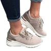 Spring new large size 4 fashion casual women's single shoes sports shoes lace-up thick sole large size women's shoes