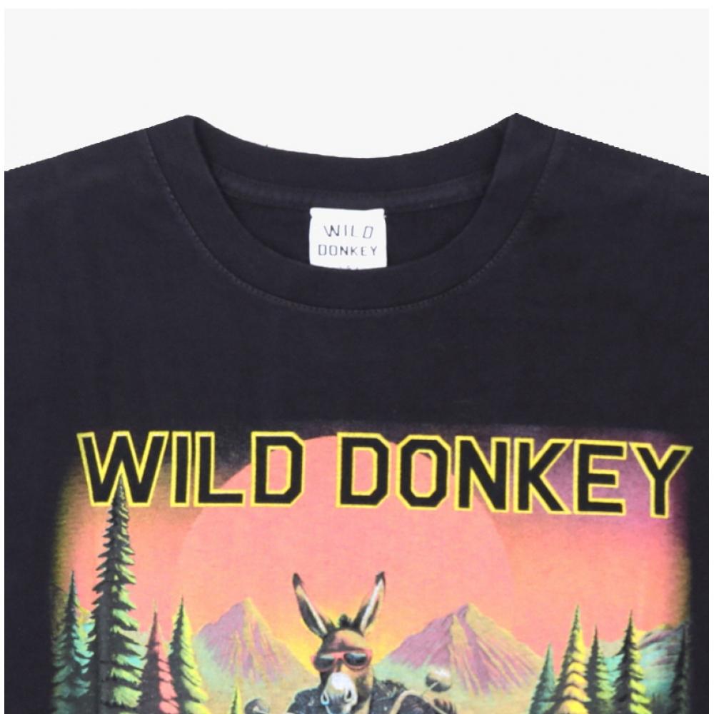 Wild Donkey Unisex T shirT T Riding Jerry Black