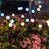 Solar-LED-Glühwürmchen-Lampe für den Außenbereich, Garten-Rasenlampe, Hofkanal-Landschaftslampe, Solar-Himmel-Stern-Schaukellampe, für den Außenbereich, Blumenbeet, Weihnachtsdekoration