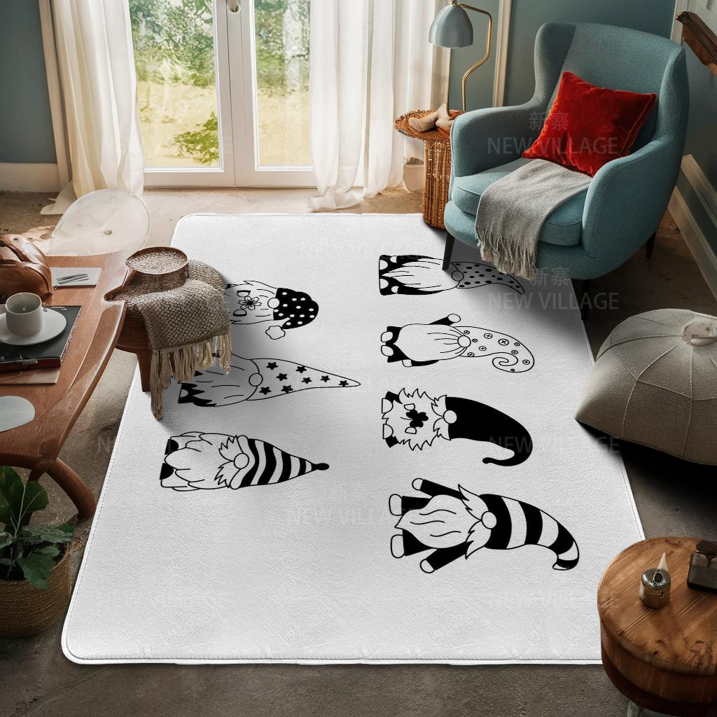 House Entrance Carpet Home Door Mat Living Room Bath Foot Bathroom Non-slip Water Absorption Rugs Bath Merry Christmas Winter