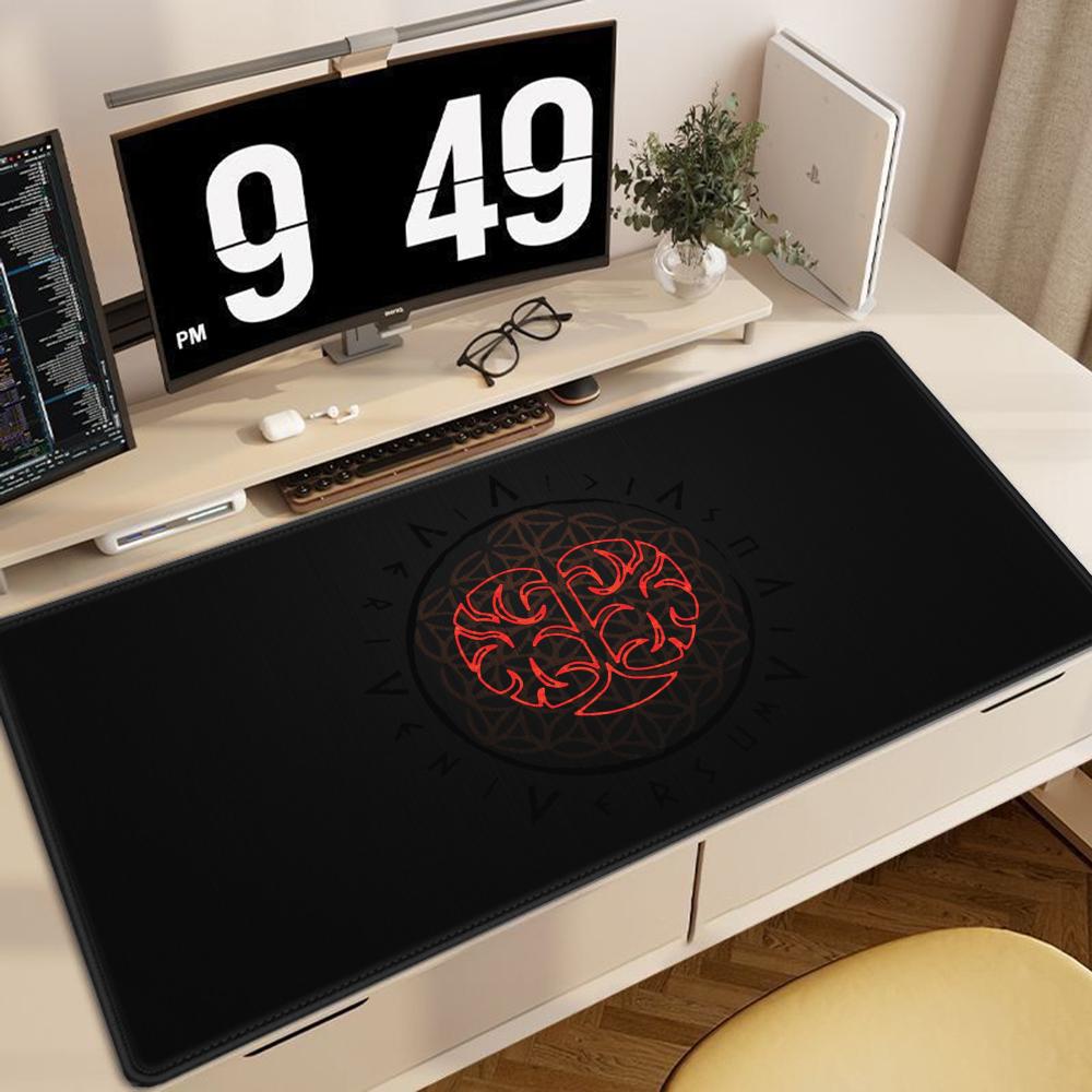 VikingVegvisir Logo Mousepad INS Tide Large Thickened Mouse Pad Oversized Gaming Keyboard Notebook Table Mat for PC Computer