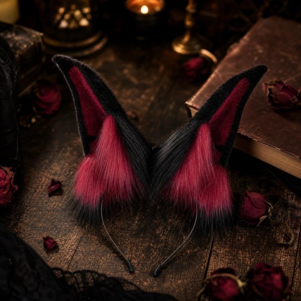 Cute Furry Animal Ear Headband for Cosplay, Anime Convention, Party and Performance