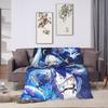 Furina Genshin Impact Spiel Decken Flanell Winter Multifunktion Ultra-Weiche Überwurfdecken für Sofa Reise Teppich Stück