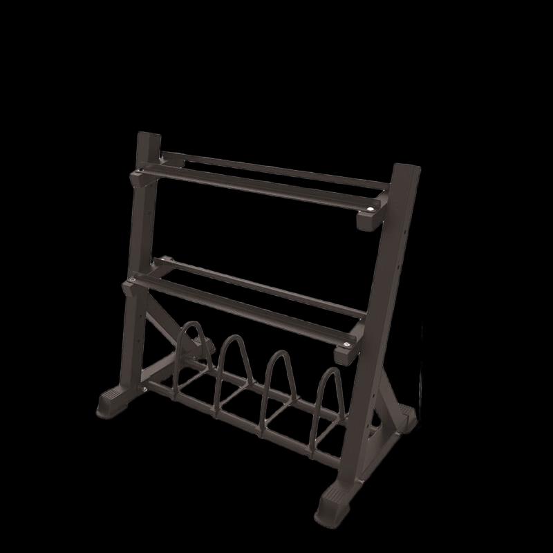 WEZHO Multifunctional Dumbbell Barbell Plate Storage Rack