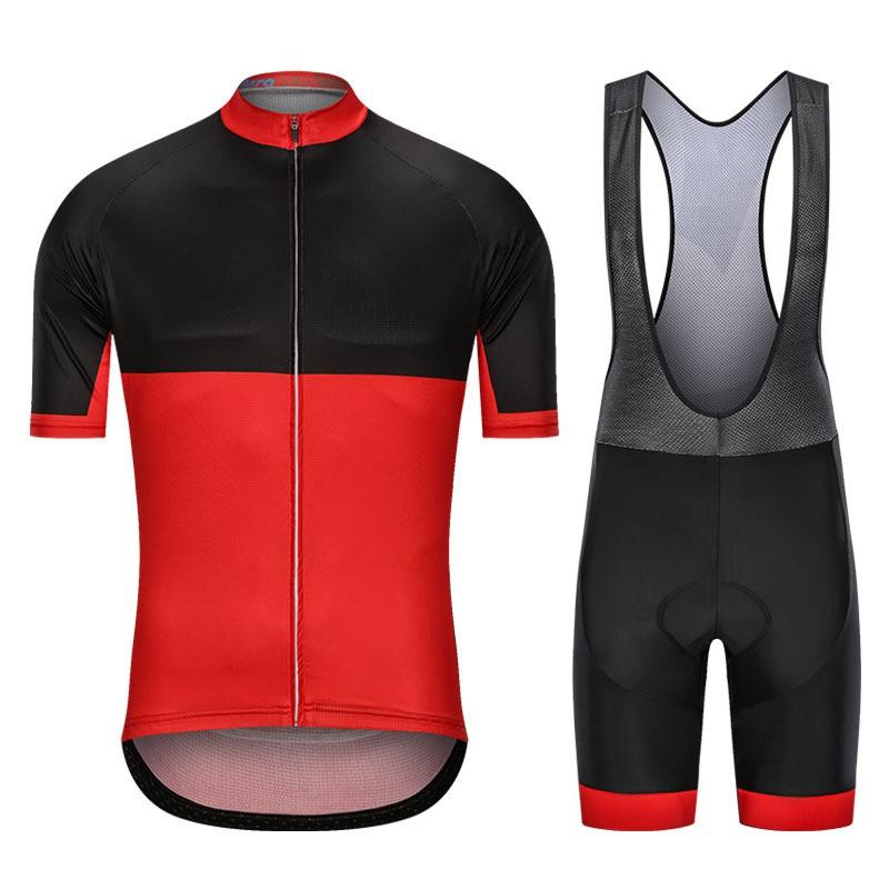 Men Women Cycling Jersey Bib Shorts Set Breathable Mountain Road Bike Outfit