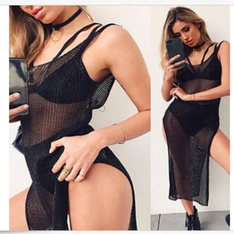 Perspective Beach Dress Ladies Beach Vacation Bikini Sun Protection Jacket Hood