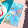 A-Aquatic Creature Pattern Towel Microfiber Beach Towel, Quick-Dry, Sand-Free, Ultra-Fine Fiber, Super Soft.