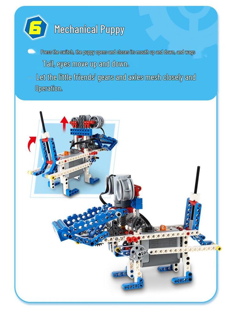 Lego-Compatible Programming Robot with Technic Building Blocks for Educational Play