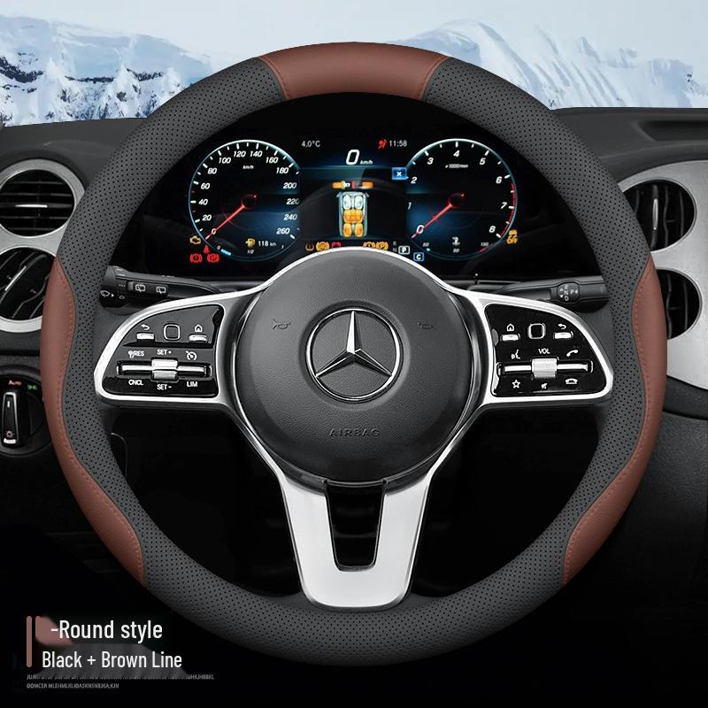 Mercedes-Benz Steering Wheel Covers for C-Class, E-Class, C200L, E300L, GLC260, GLB, GLA.