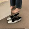 Fashion New casual flat shoes with square toe niche design spring simple versatile comfortable elegant women's single shoes