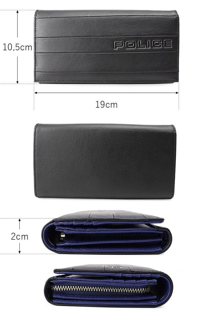 Police BICOLORE Long Wallet 0407PA-59902 (Black)