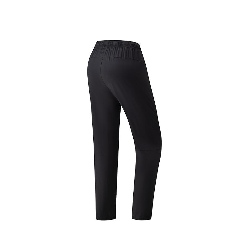 Anta Running Series Moisture-Wicking Quick-Dry Cool Lightweight Knitted Sports Pants Women Bottoms Basic-Black 162625302-2