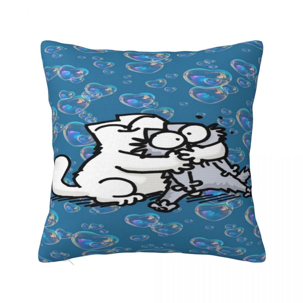 Home Decoration Simons Cartoon Cat Cats Pillowcases Stuff Pillow Covers Zippered Multi-Size