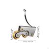 2 Pieces Sliding Patio Door Roller Assembly Copper Wheel Hardware for Wood Wardrobe Multipurpose
