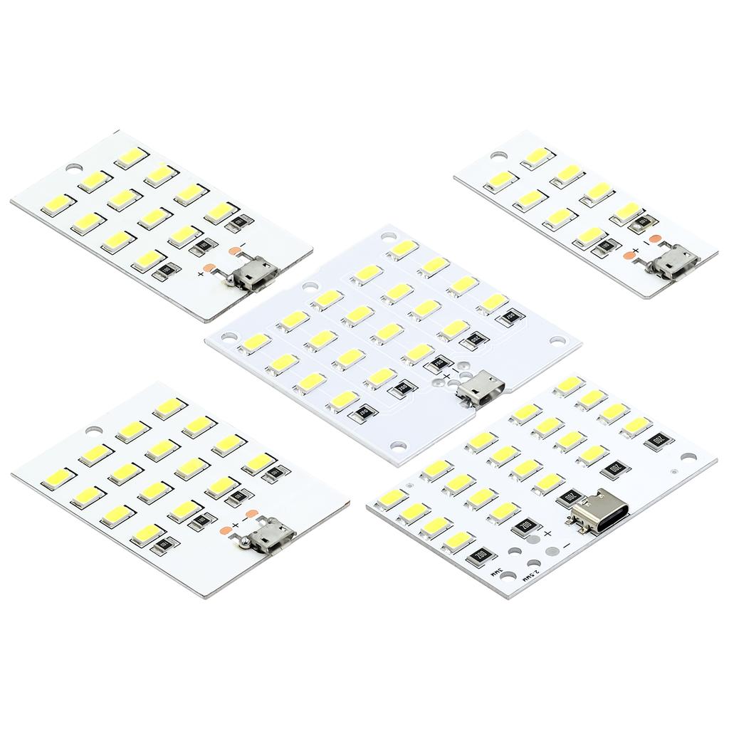1 szt. wysokiej jakości 5730 smd 5V 430mA~470mA Biały panel oświetleniowy LED Mirco Usb 5730 Światło USB mobilne Światło awaryjne lampka nocna