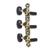 Alice 2 Pcs (L&R) Classical Guitar Tuning Peg Gold and Black Plated Acoustic Guitar Machine Heads 1 : 14 Tuning Keys