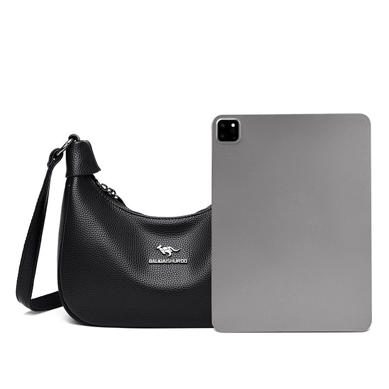 Fashionable Women's Crossbody Bag, Casual Retro Shoulder Bag, Soft Leather Texture, Women's Fashionable Simplicity, European Trend Retro