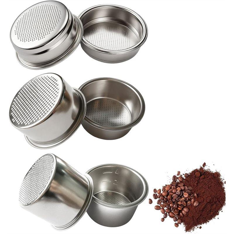 Promotion!Portafilter Coffee Strainer For Dedica,3Pcs With High,Medium And Low, Bottomless Portafilter 51 Mm,Espresso Accessorie