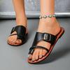 Women Sandals Outside Casual Beach Women Shoes Summer New Flats Flip Flop Sandals Walking Clip Toe Roman Buckle Ladies Slides