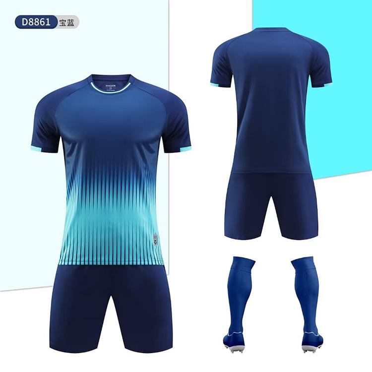Football Suit Competition Children Adult Kindergarten Group Printing Sportswear Men'S Training Suit Summer Short Sleeves
